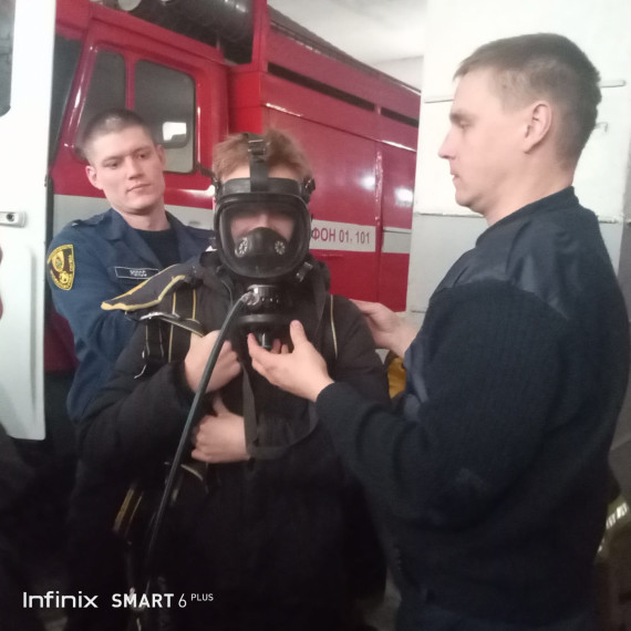 Профориентационная экскурсия в пожарную часть.